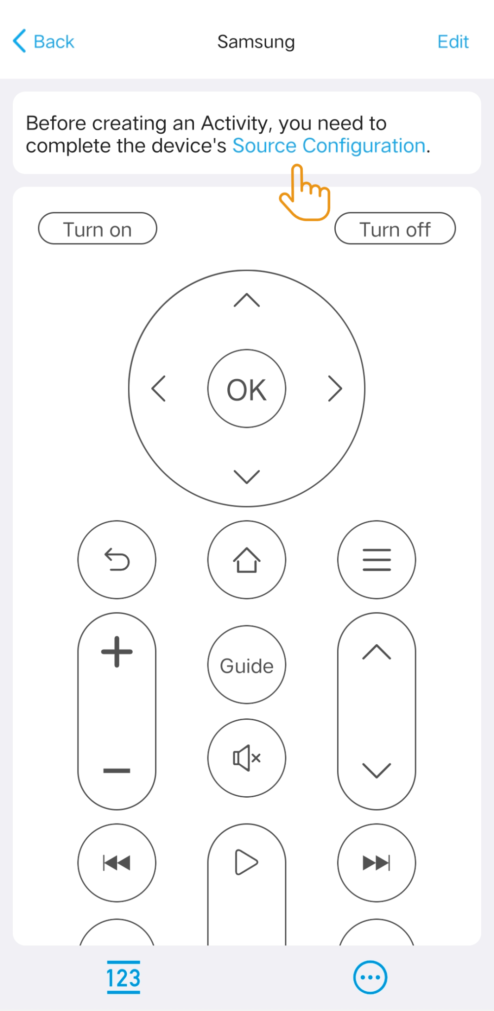 X2-Manage Input Source - Sofabaton Universal Remote