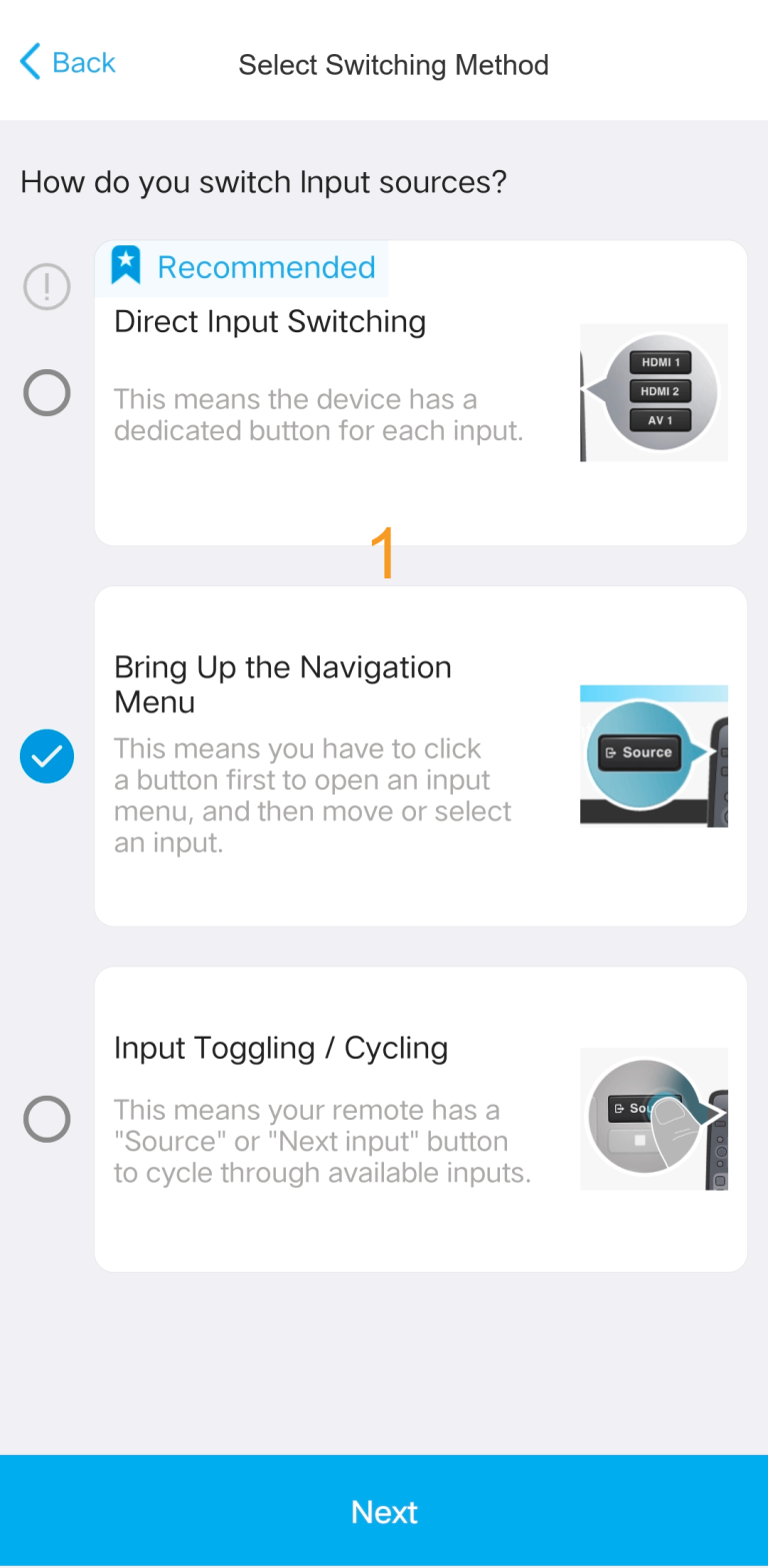 X2-Manage Input Source - Sofabaton Universal Remote
